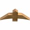 Ekena Millwork Bellingham Rough Sawn Timber Gable Bracket, Western Red Cedar, 36"W x 15"H x 4"D x 6"F, 10/12 Pitch GBW036X15X0406BEL00RWR - alternate 5
